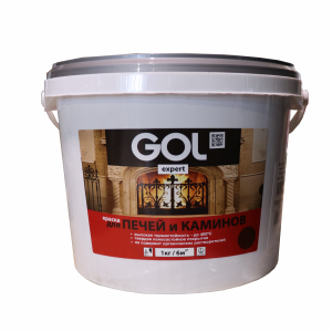 Краска для печей и каминов GOL expert