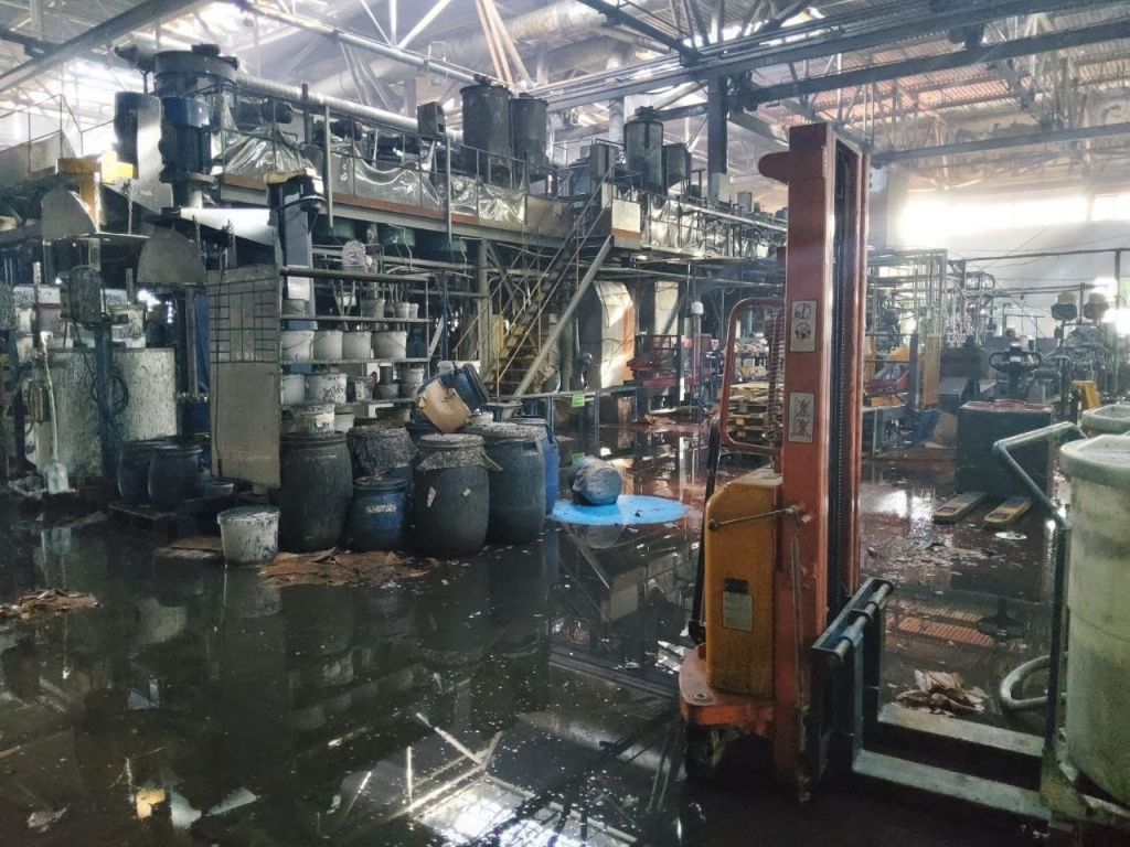 Залитое оборудование